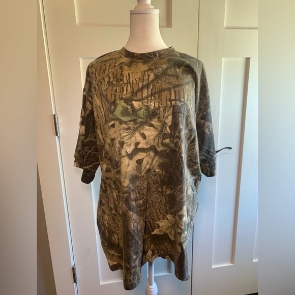 Vintage Other - Vintage Mossy oak Break Up Camo Short Sleeve T Shirt Size XL